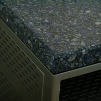 Detailfoto  Audio meubel - Rvs /  Granito blauw Sodaliet
